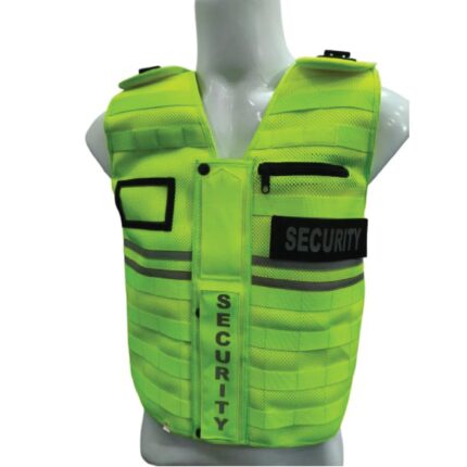 New SMKUK high quality hivis security tactical Yellow Vest SIA