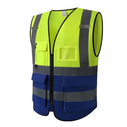 New SMKUK Hi Vis Vest High Viz Visibility Reflective Waistcoat Work Safety